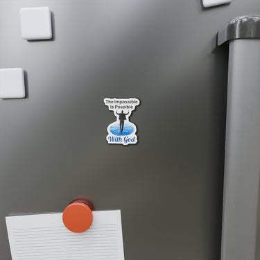 Vinyl die-cut magnet with